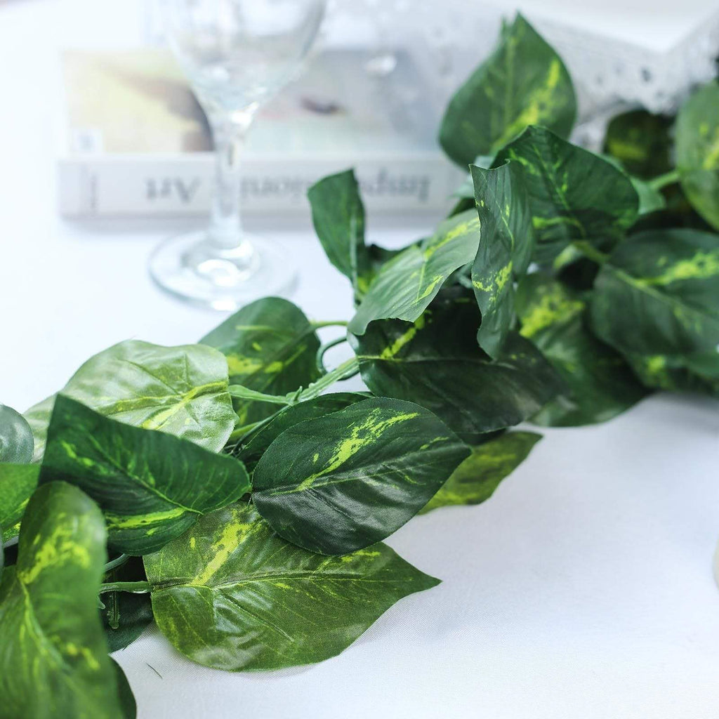 pothos garland 8 feet Green Pothos Silk Filler Garland
