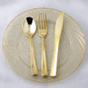 24 pcs Gold Metallic Set Spoons Forks and Knives