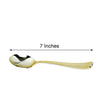 25 pcs 7.25" Gold Disposable Plastic Party Spoons