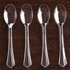25 pcs 7" Clear Disposable Plastic Party Forks