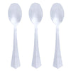 25 pcs 6.75" Clear Plastic Spoons