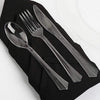 75 pcs Clear Disposable Plastic Party Spoons, Forks, and Knives Set