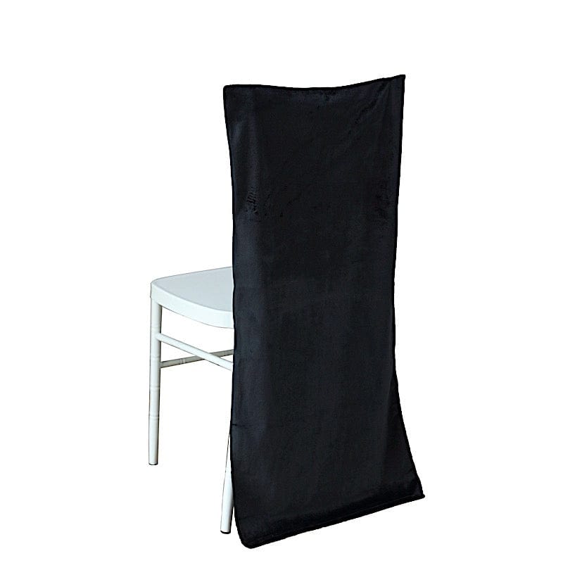 Soft Velvet Chiavari Dining Chair Back Slipcover