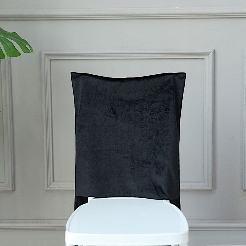 Soft Velvet Chiavari Dining Chair Back Slipcover