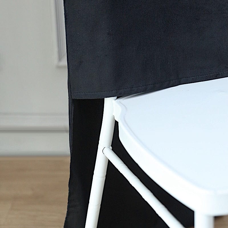 Soft Velvet Chiavari Dining Chair Back Slipcover
