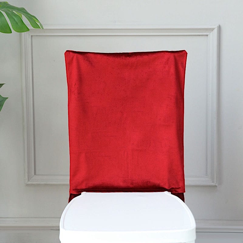 Soft Velvet Chiavari Dining Chair Back Slipcover