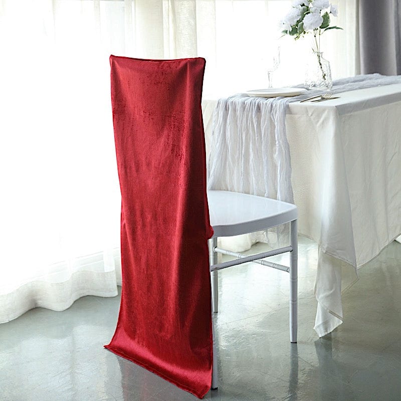 Soft Velvet Chiavari Dining Chair Back Slipcover
