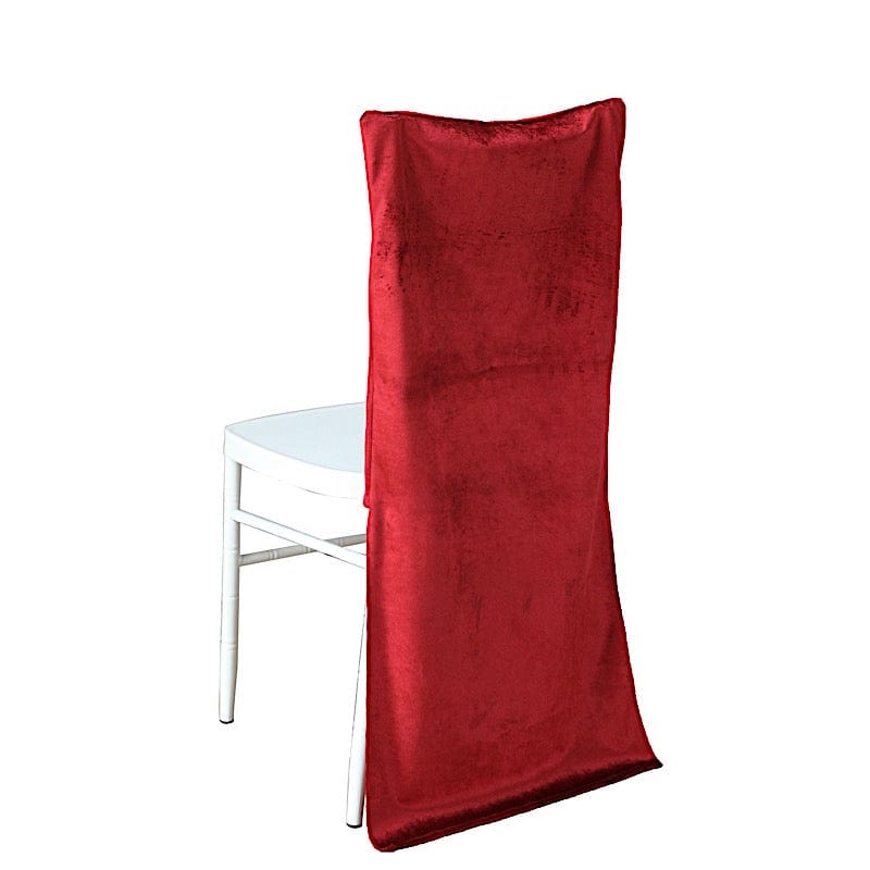Soft Velvet Chiavari Dining Chair Back Slipcover