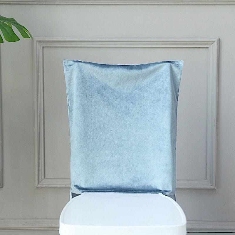 Soft Velvet Chiavari Dining Chair Back Slipcover