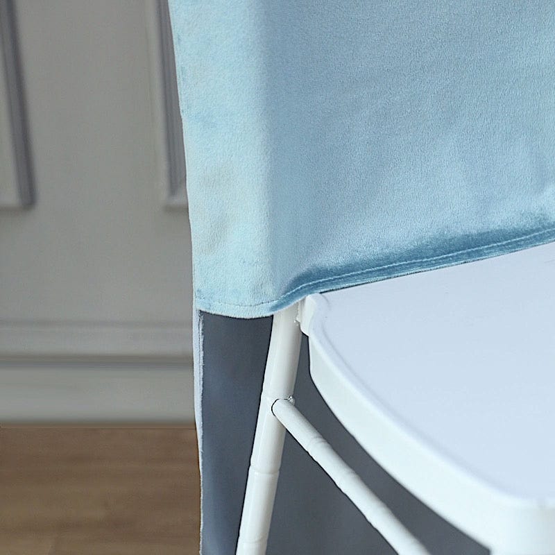 Soft Velvet Chiavari Dining Chair Back Slipcover