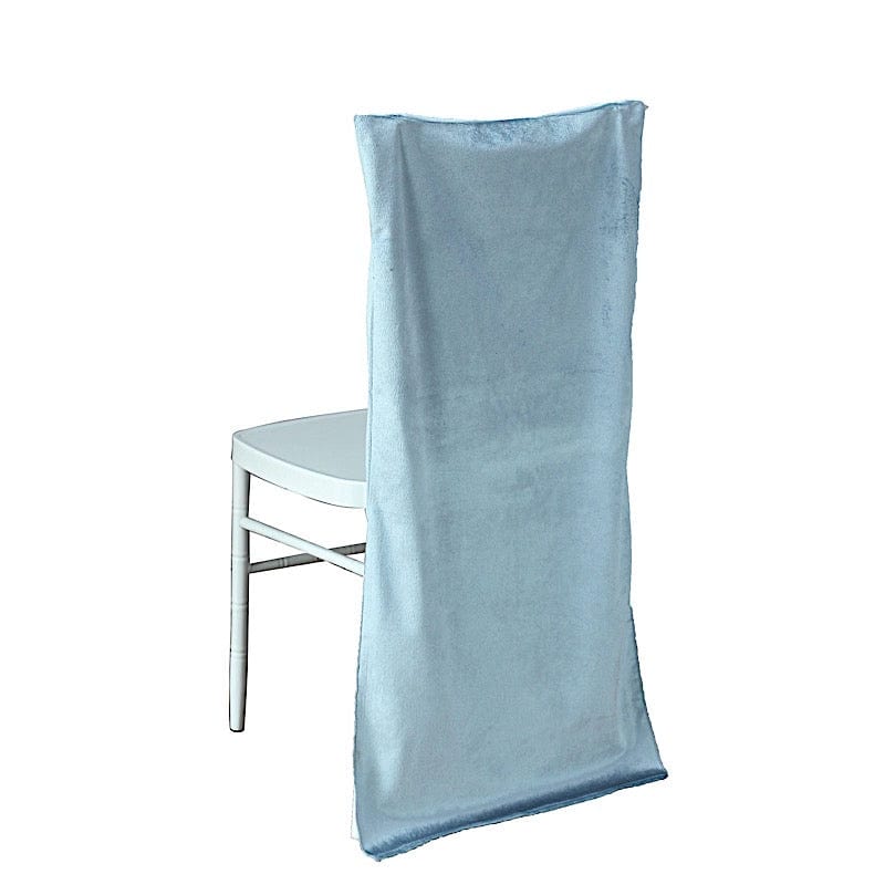 Soft Velvet Chiavari Dining Chair Back Slipcover