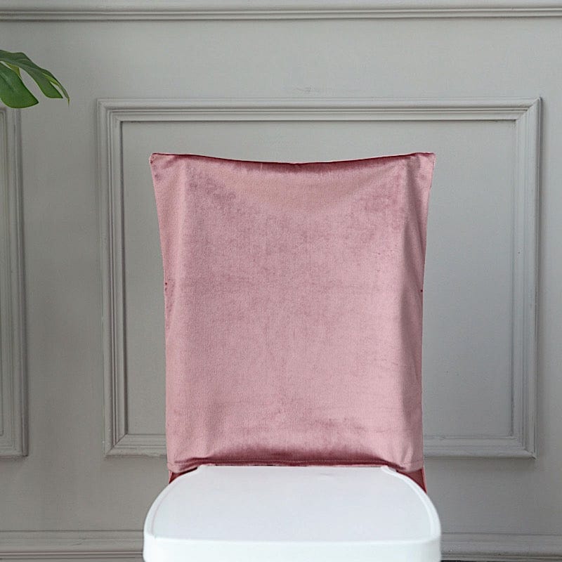 Soft Velvet Chiavari Dining Chair Back Slipcover
