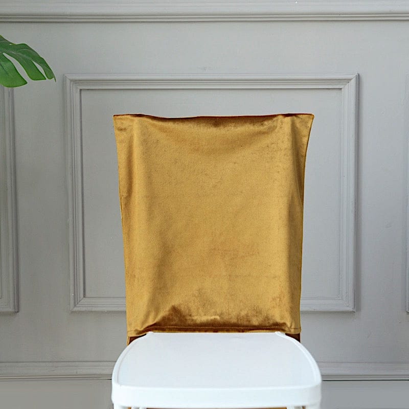 Soft Velvet Chiavari Dining Chair Back Slipcover