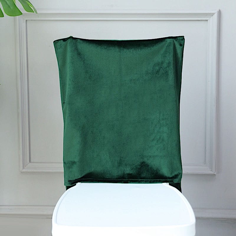 Soft Velvet Chiavari Dining Chair Back Slipcover