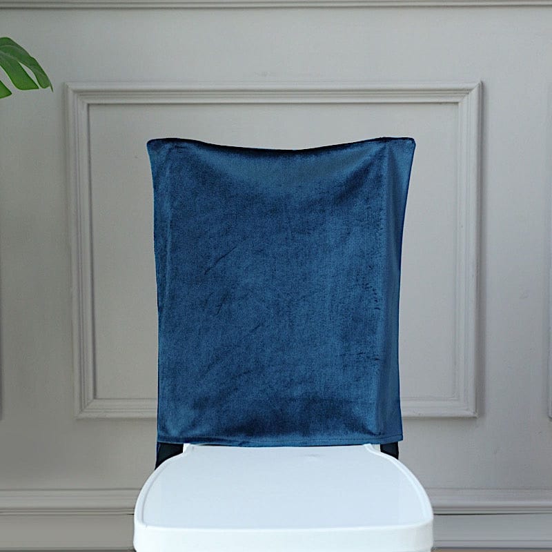 Soft Velvet Chiavari Dining Chair Back Slipcover