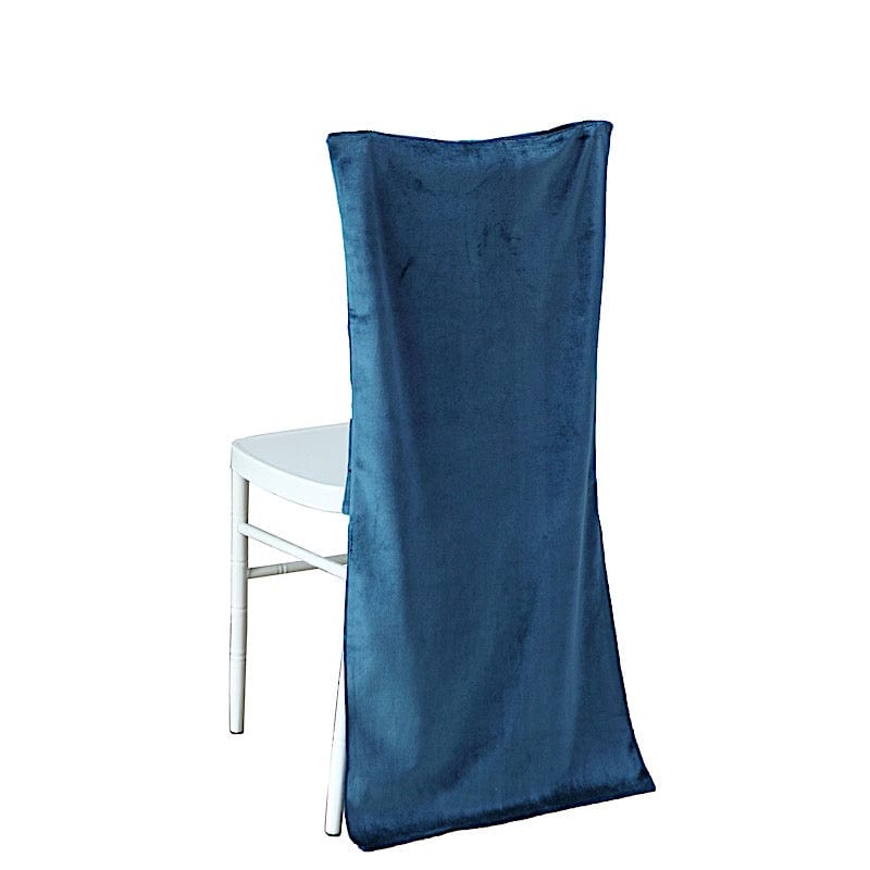 Soft Velvet Chiavari Dining Chair Back Slipcover