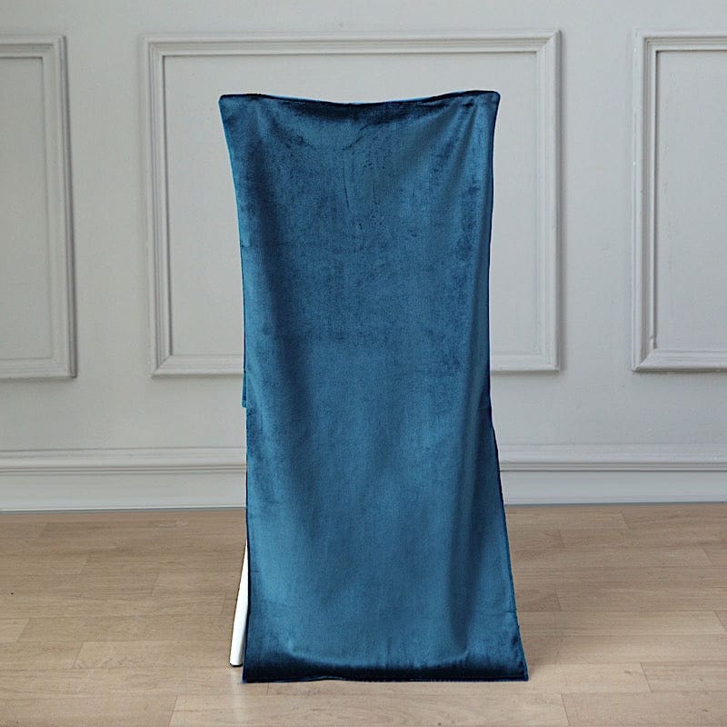 Soft Velvet Chiavari Dining Chair Back Slipcover