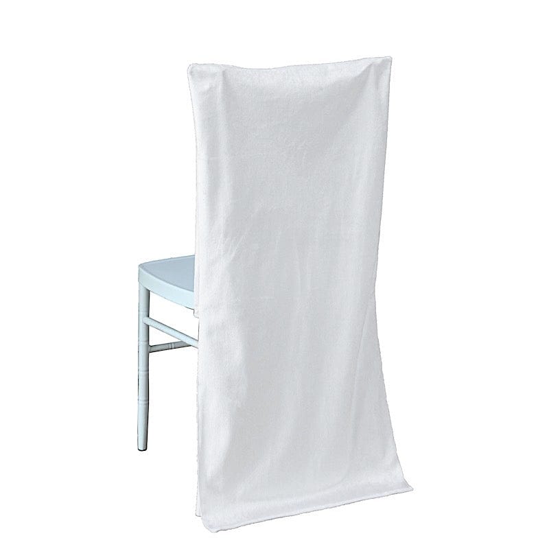 Soft Velvet Chiavari Dining Chair Back Slipcover