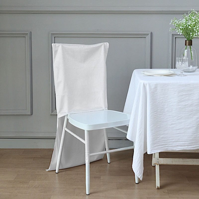 Soft Velvet Chiavari Dining Chair Back Slipcover