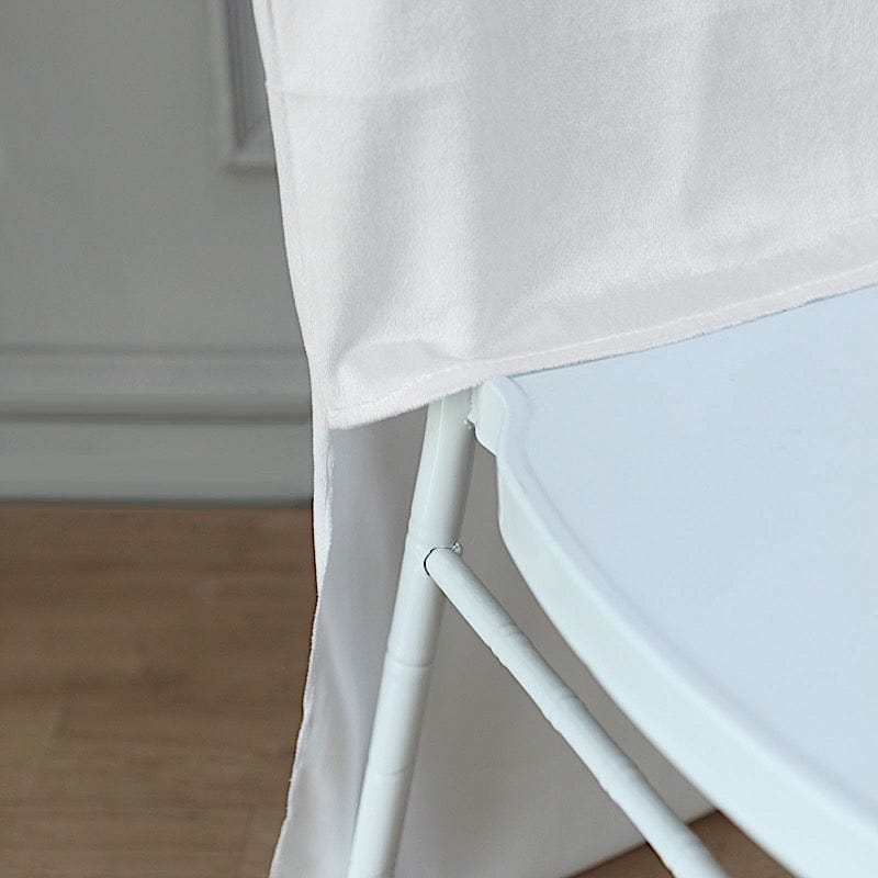 Soft Velvet Chiavari Dining Chair Back Slipcover
