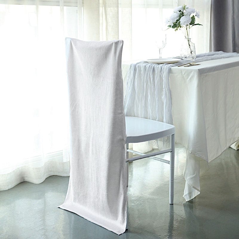 Soft Velvet Chiavari Dining Chair Back Slipcover