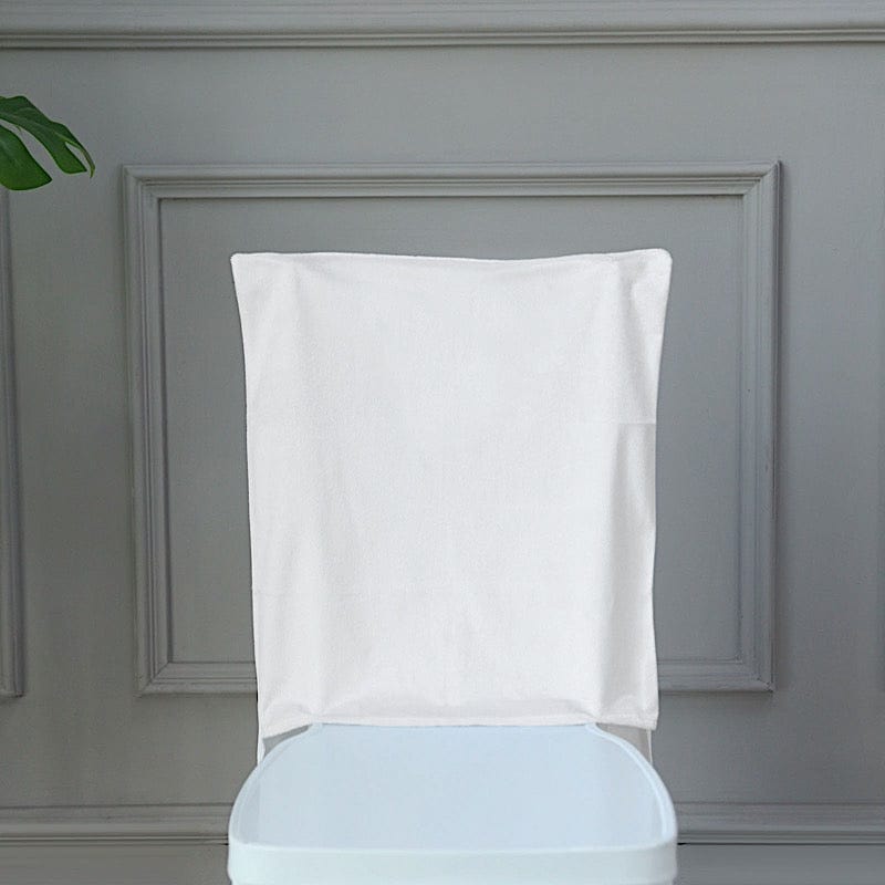 Soft Velvet Chiavari Dining Chair Back Slipcover
