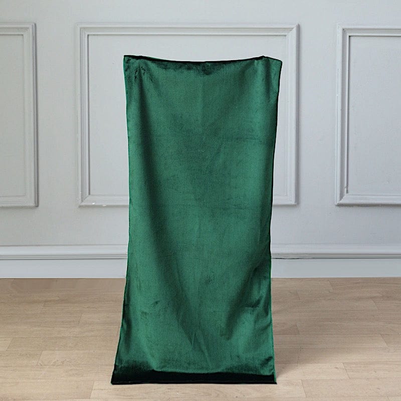 Soft Velvet Chiavari Dining Chair Back Slipcover