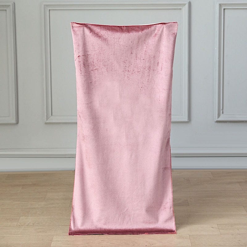 Soft Velvet Chiavari Dining Chair Back Slipcover