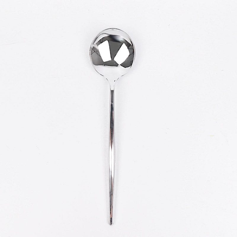 24 pcs 8 in Heavy Duty Plastic Spoons Disposable Cutlery