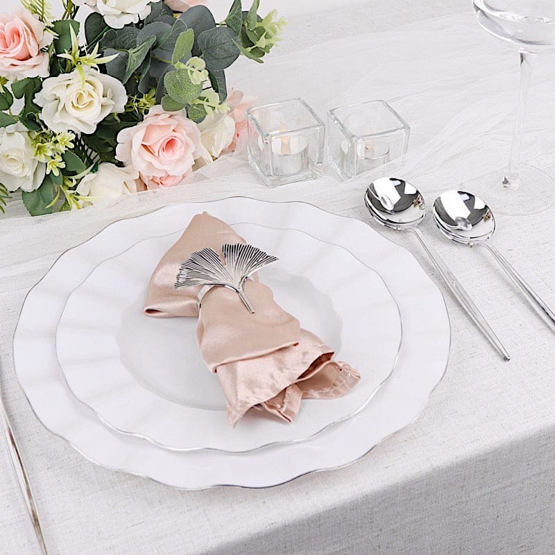 24 pcs 8 in Heavy Duty Plastic Spoons Disposable Cutlery