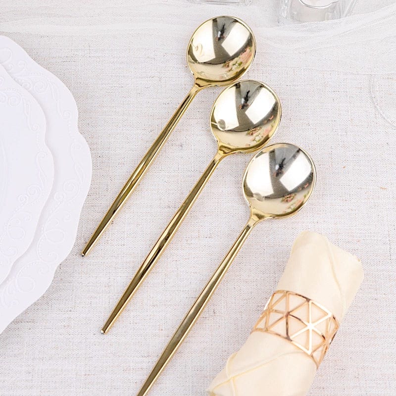 24 pcs 8 in Heavy Duty Plastic Spoons Disposable Cutlery