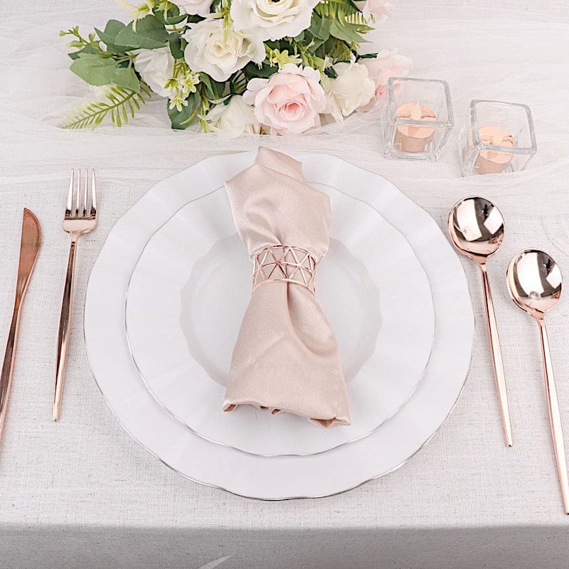 24 pcs 8 in Heavy Duty Plastic Spoons Disposable Cutlery