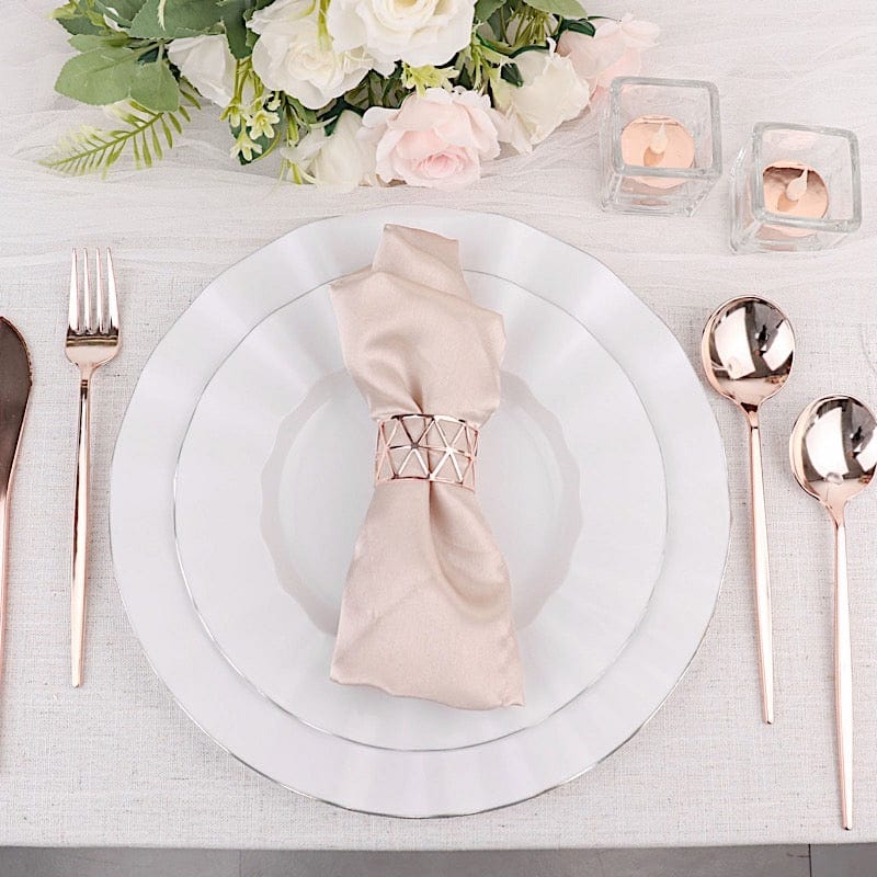 24 pcs 8 in Heavy Duty Plastic Spoons Disposable Cutlery