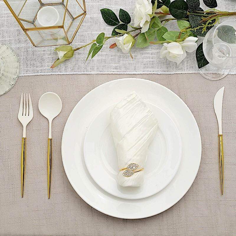 24 Disposable Plastic Cutlery Spoon Fork and Knife Set