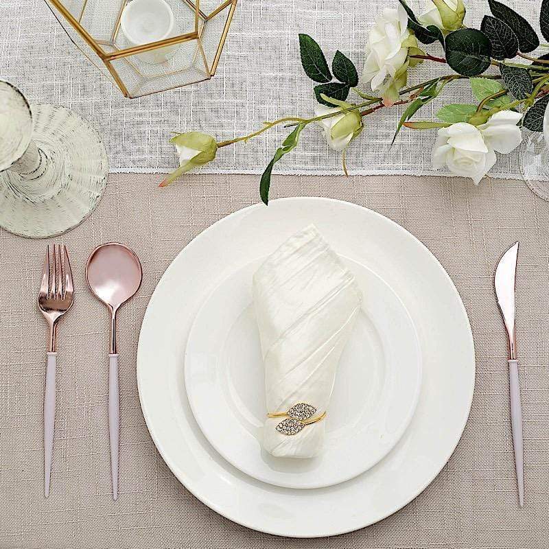 24 Disposable Plastic Cutlery Spoon Fork and Knife Set