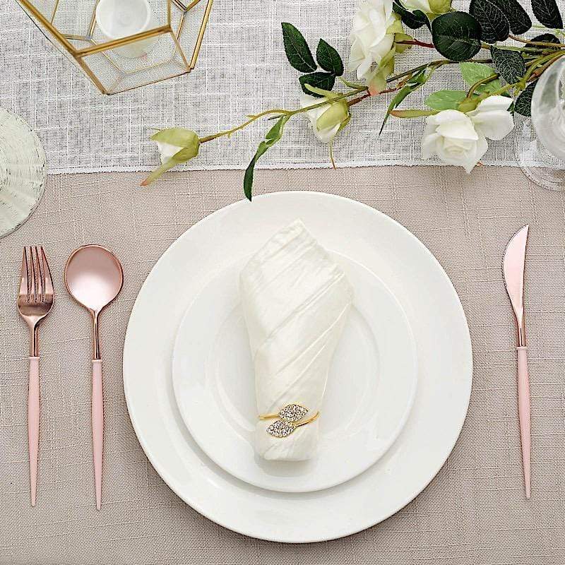 24 Disposable Plastic Cutlery Spoon Fork and Knife Set