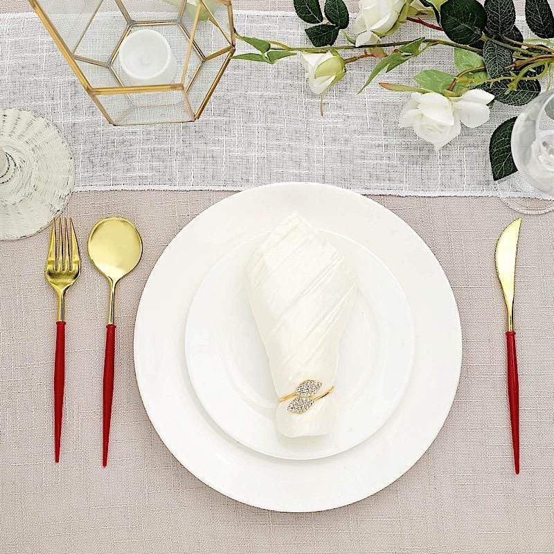 24 Disposable Plastic Cutlery Spoon Fork and Knife Set