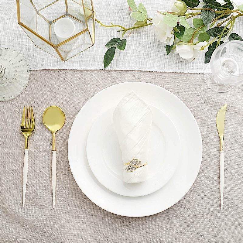 24 Disposable Plastic Cutlery Spoon Fork and Knife Set