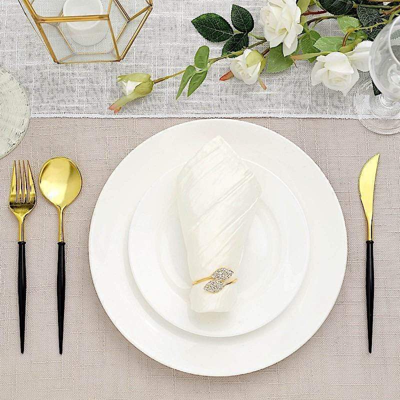 24 Disposable Plastic Cutlery Spoon Fork and Knife Set