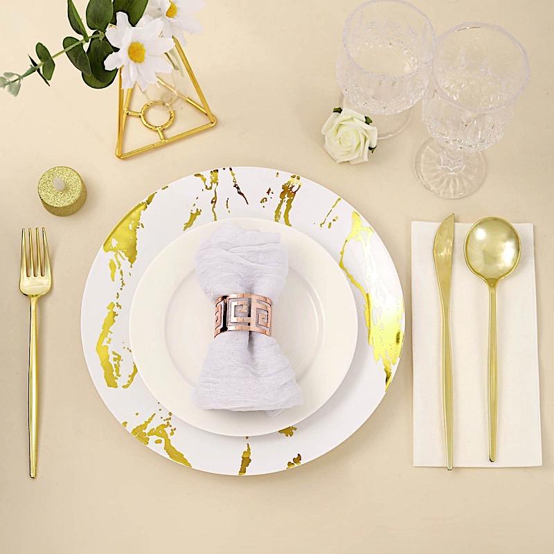 24 Disposable Premium Plastic Cutlery Spoon Fork and Knife Set