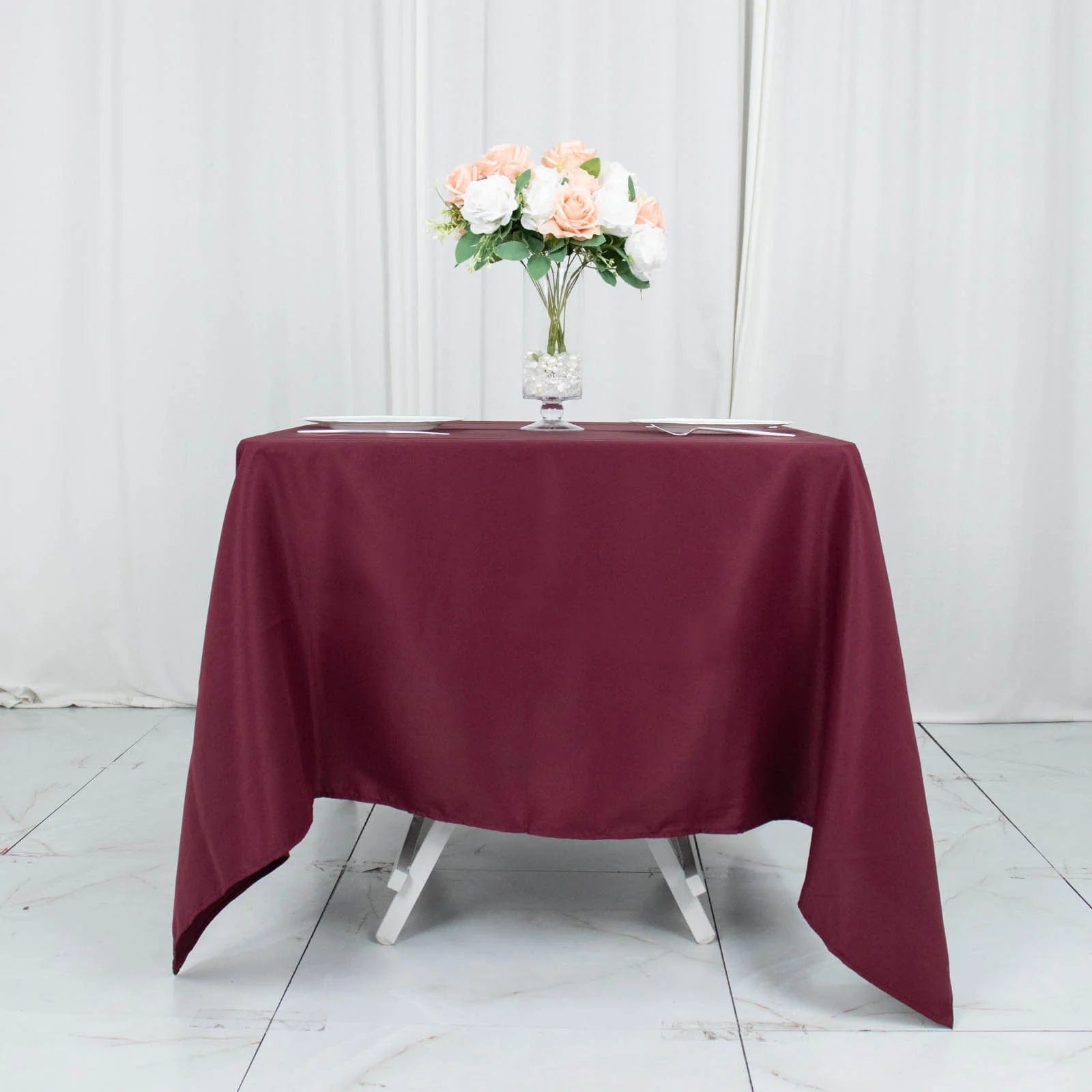 70 x 70 in Premium Polyester Square Tablecloth