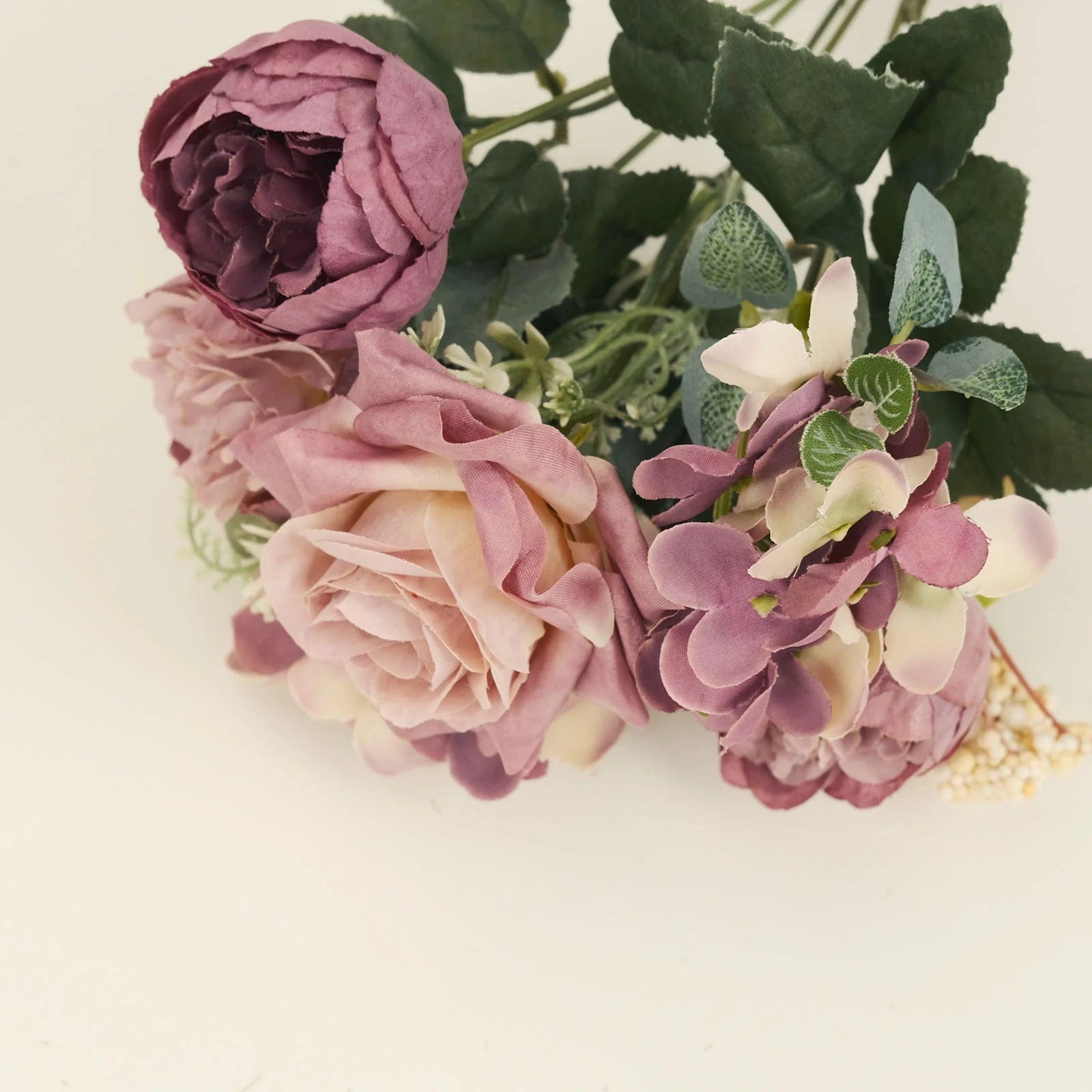 2 Bouquets 12 in Assorted Artificial Flowers Silk Floral Bushes