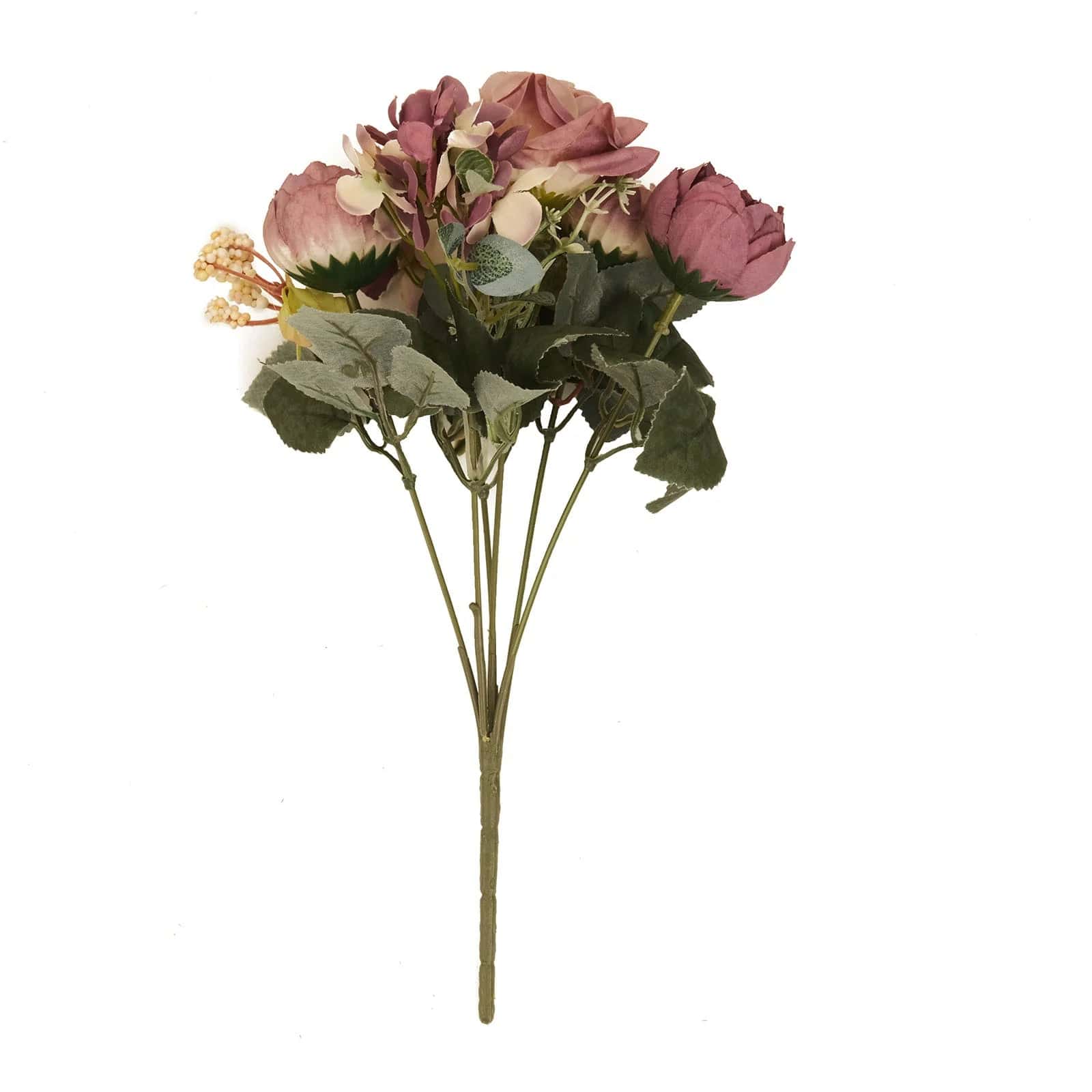2 Bouquets 12 in Assorted Artificial Flowers Silk Floral Bushes