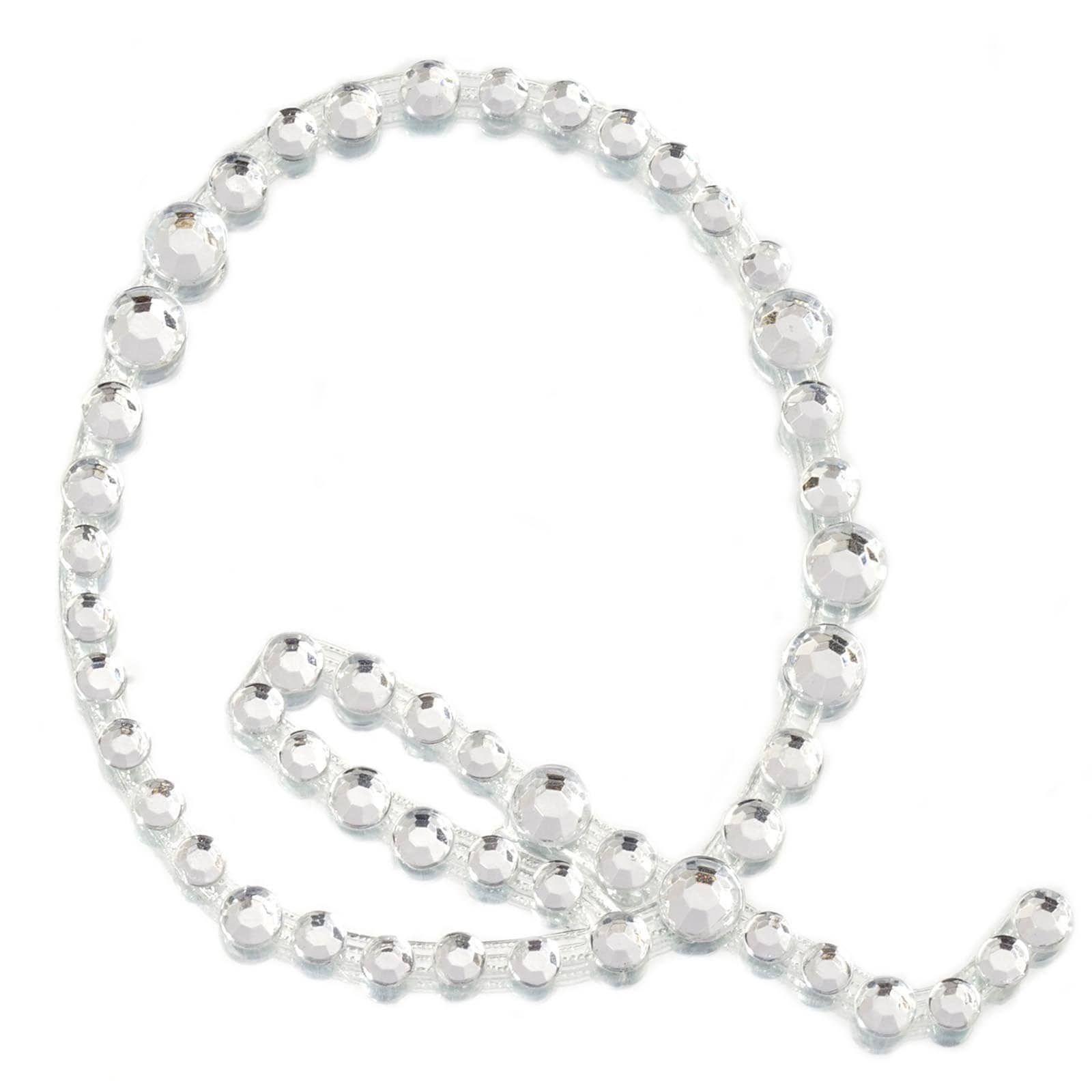 12 pcs Letter Clear Rhinestones Gem Stickers