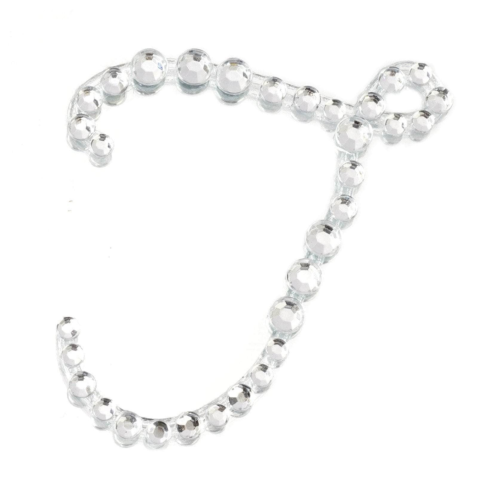 12 pcs Letter Clear Rhinestones Gem Stickers