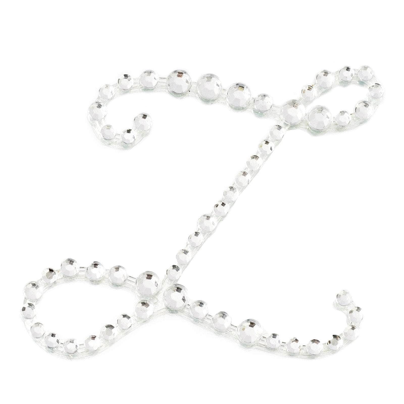 12 pcs Letter Clear Rhinestones Gem Stickers