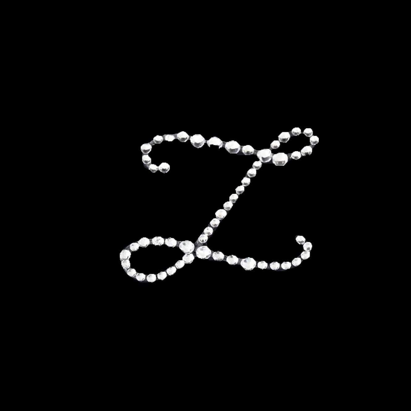 12 pcs Letter Clear Rhinestones Gem Stickers