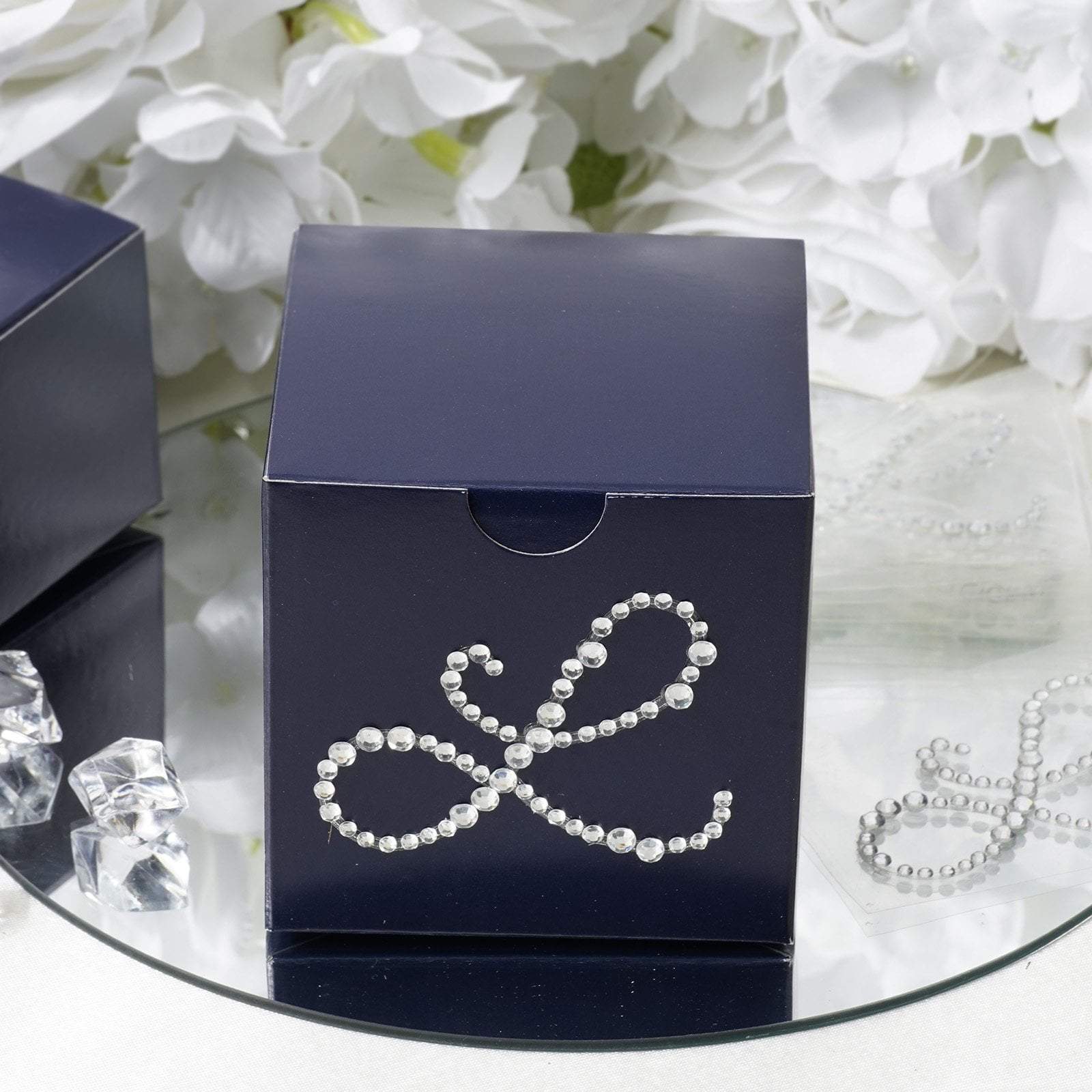 12 pcs Letter Clear Rhinestones Gem Stickers