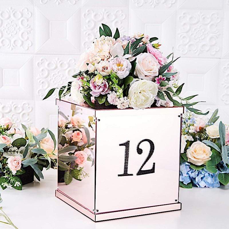 4 in Number Black Self-Adhesive Rhinestones Gems Sticker