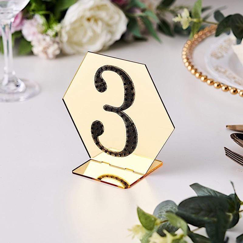 4 in Number Black Self-Adhesive Rhinestones Gems Sticker